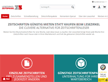 Tablet Screenshot of lesezirkel-zeitspiegel.de